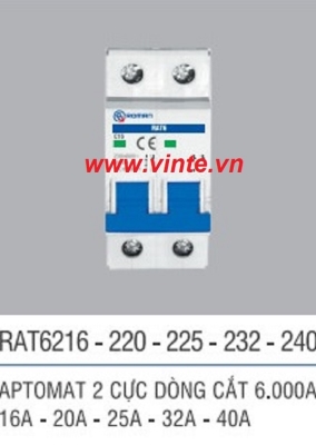 Aptomat 2 cực dòng cắt 6000A - Roman